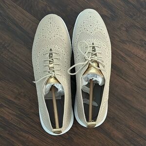 Cole Haan sneakers beige and gold